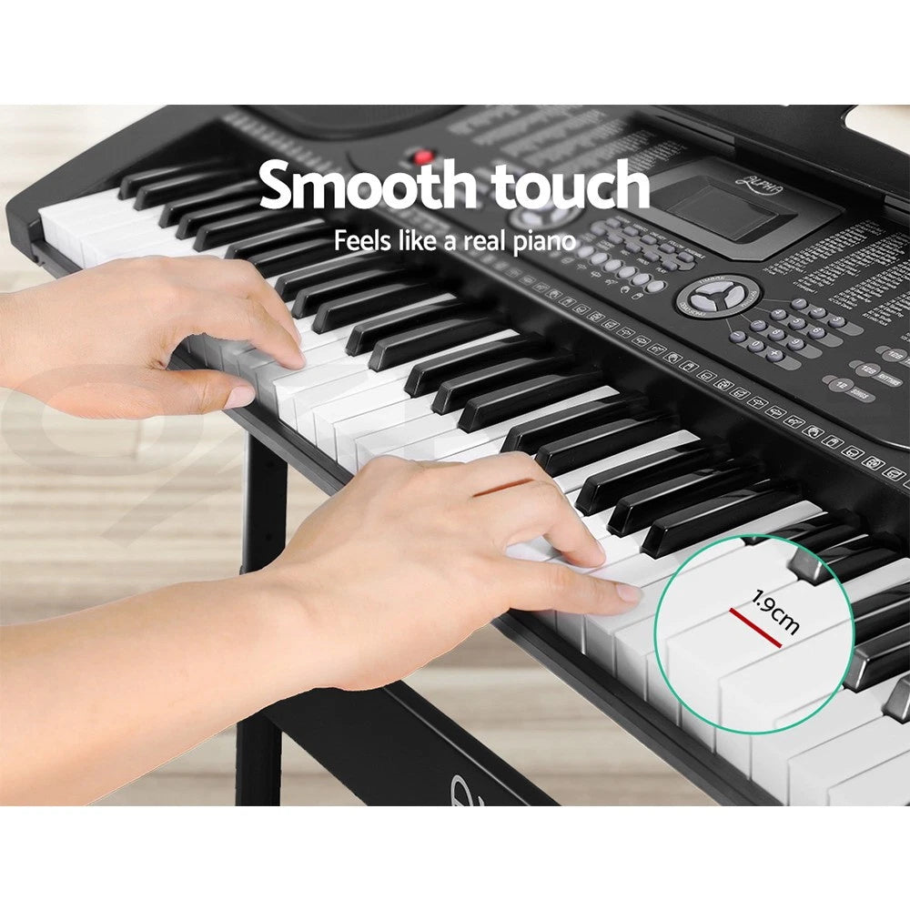 Alpha 61 Keys Digital Piano Keyboard Electronic Electric Keyboards Black