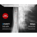 ✅900mm Range Hood 90cm Rangehood Kitchen Canopy LED Light Stainless Steel