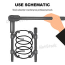 ✅2X Coil Spring Shock Compressor Heavy Auto Remover Installer Suspension Tool Kit