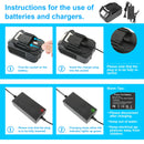 ✅Cordless Leaf Blower Electric Handheld Dust Cleaner w/ Charger & Tube +2 Battery