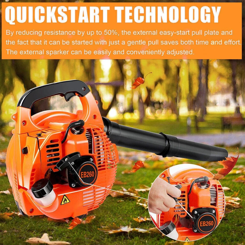 2-STROKE PETROL LEAF BLOWER 300KM AIR SPEED Light-weight unit under 5kg