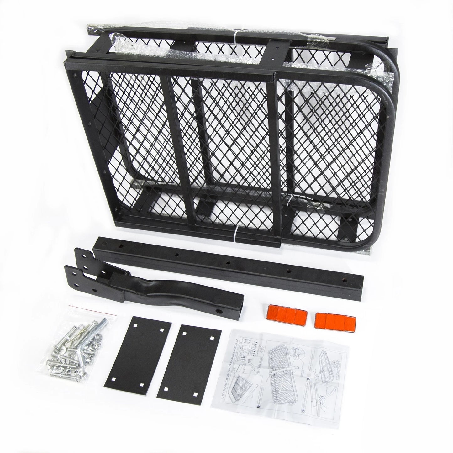 Foldable Luggage Rack Hitch Cargo Roof Carrier Mounted Basket Tow Bar Max. 230KG