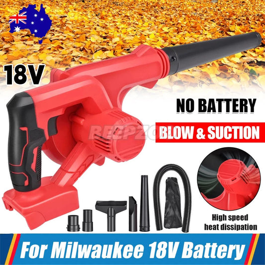 Leaf Blower Cordless Battery Blowers Air Vacuum for Milwaukee Battery Electric