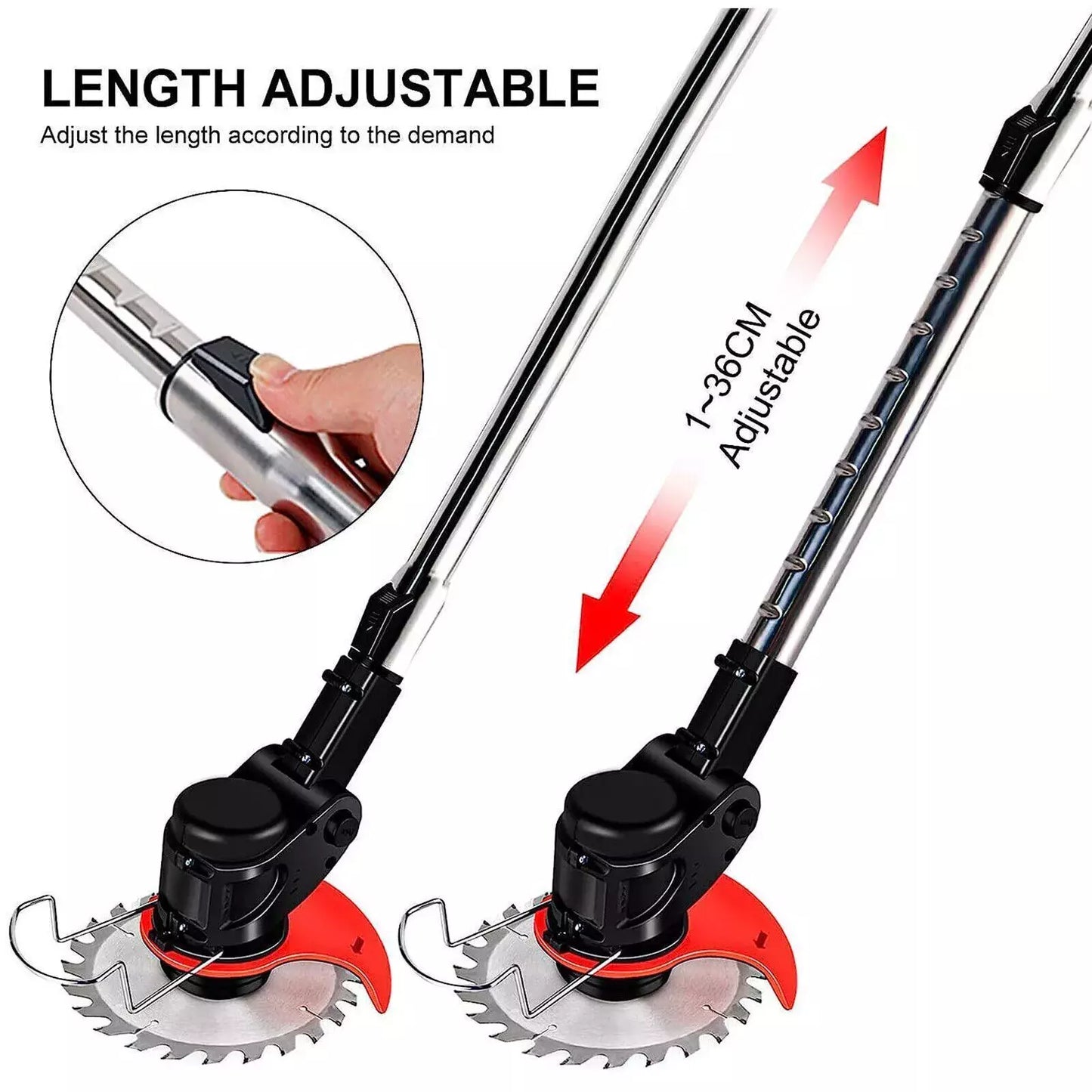 Cordless Electric Grass String Trimmer Lawn Cutter Brush Mower Whipper Snipper