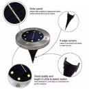 ✅4pcs Inground Solar Garden Light 8 LED Buried Recessed Outdoor Deck Path AU