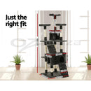 ✅Cat Tree Tower Scratching Post Scratcher 180cm Wood Condo House Toys Grey