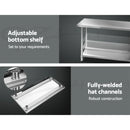 ✅Stainless Steel Kitchen Benches Work Bench Food Prep Table 1219x610mm 304