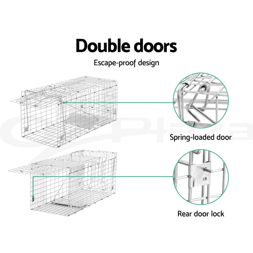 Animal Trap Humane Possum Cage Live Animal Safe Catch Rabbit Cat Hare