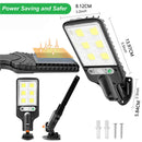 ✅9000W Solar Security Lights Outdoor LED PIR Motion Sensor Flood Garden Light