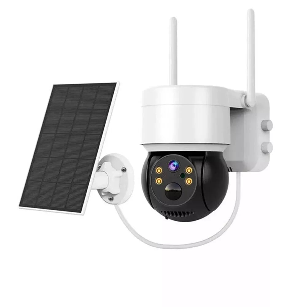 Solar Security Camera IP Battery Powered Outdoor Wireless WiFi CCTV PTZ Camera