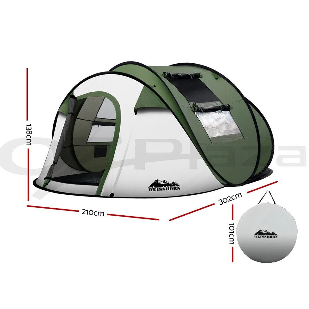 Instant Up Camping Tent 4-5 Person Pop up Tents Family Hiking Dome
