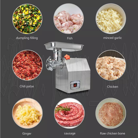 1500W Commercial Meat Grinder Electric Mincer Sausage Filler Maker 190r/min AU