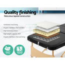 ✅ Massage Table 60cm Portable 3 Fold Wooden Beauty Waxing Therapy Bed Black