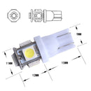 ✅10 x White T10 194 168 SMD 5050 LED Car Wedge Tail Side Parking Light Globe 12V