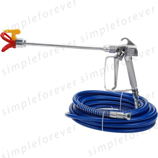 Airless Paint Sprayer Spray Gun With Tip 15M Hose 20cm Extension Shaft Universal