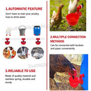 ✅10 Automatic Chicken Water Cup Waterer Poultry Drinking Bowl Feeder Drinker Tool
