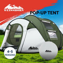 Instant Up Camping Tent 4-5 Person Pop up Tents Family Hiking Dome