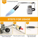 ✅500,000 BTU Weed Burner Kits Shrub Grass Killer Propane Gas Torch Garden 2m Hose