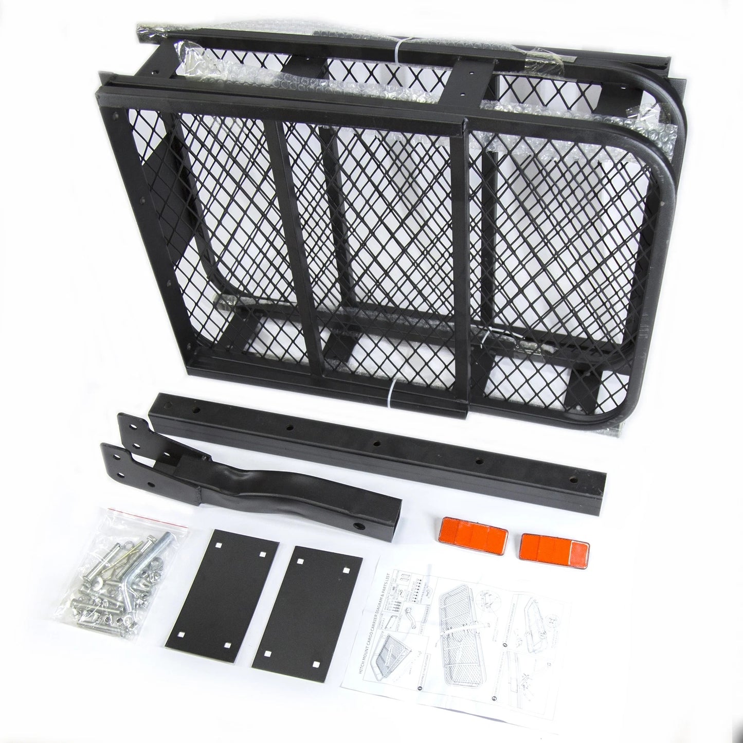 Foldable Luggage Rack Hitch Cargo Roof Carrier Mounted Basket Tow Bar Max. 230KG
