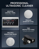✅Ultrasonic Cleaner with Heater & Timer for Glasses Earrings Auto Parts More 3L