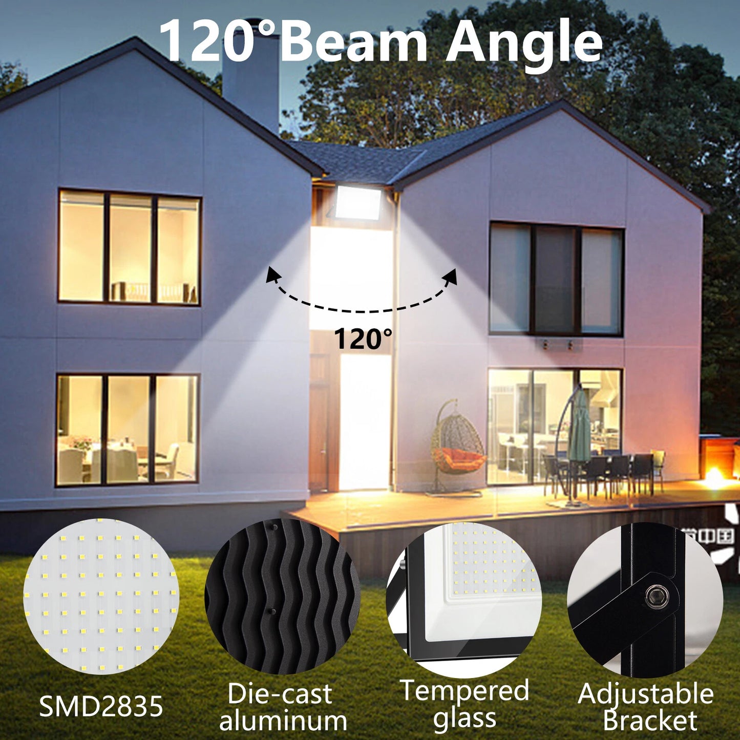 AU PLUG LED Flood Light 300W Outdoor Security Garden