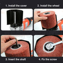 ✅Electric Burnishing Polishing Drawing Machine Drum Sander 2 Grinding Wheel 1600w