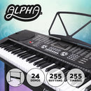 ✅Alpha 61 Keys Digital Piano Keyboard Electronic Electric Keyboards Black