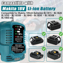 Car Charger for Makita 18V Battery Cigarette Lighter Plugs, 1/4 Size of DC18RC
