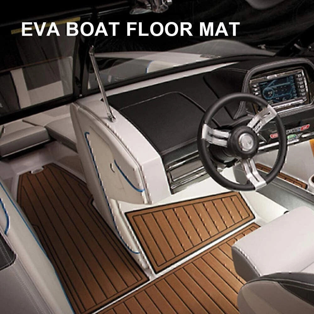240×90cm Boat Decking EVA Foam Sheet Teak Flooring EVA Yacht Marine Carpet AU*HO