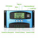 ✅100A MPPT Solar Panel Regulator Charge Controller 12V/24V Auto Focus Tracking