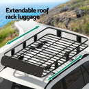 ✅ Universal Roof Rack Basket Car Luggage Carrier Steel Vehicle Cargo 160cm