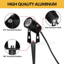 10X Garden Lights LED Spotlights Landscape Outdoor Waterproof 5W Floodlight 12V Warm Light
