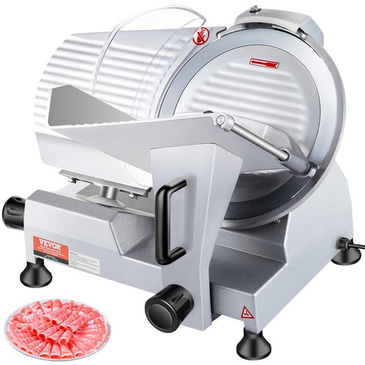 VEVOR Commercial Meat Slicer 10''/250mm Electric Deli Food Cutter Processor 300W