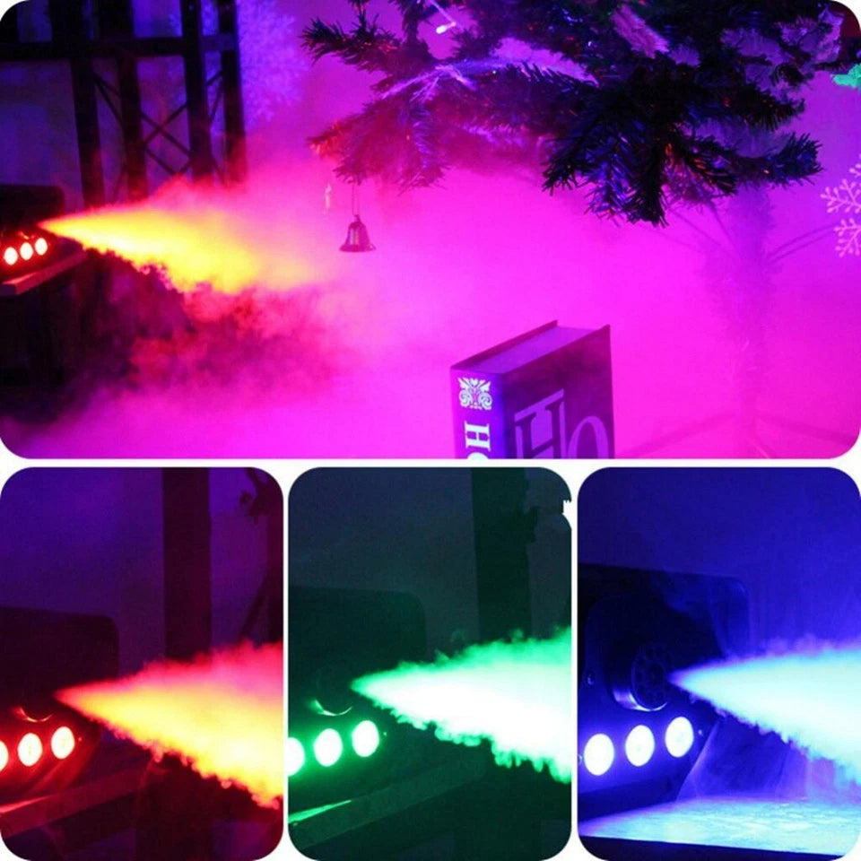 Smoke Machine RGB LED Party Club Disco DJ Effect Wireless Control-500W Fogger