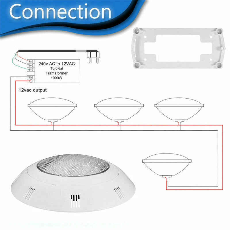18W LED Swimming Pool Light RGB Model Underwater Spa Lamp Bright Light Remote AU