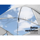 Double Camping Shower Toilet Tent Outdoor Portable Change Room Green