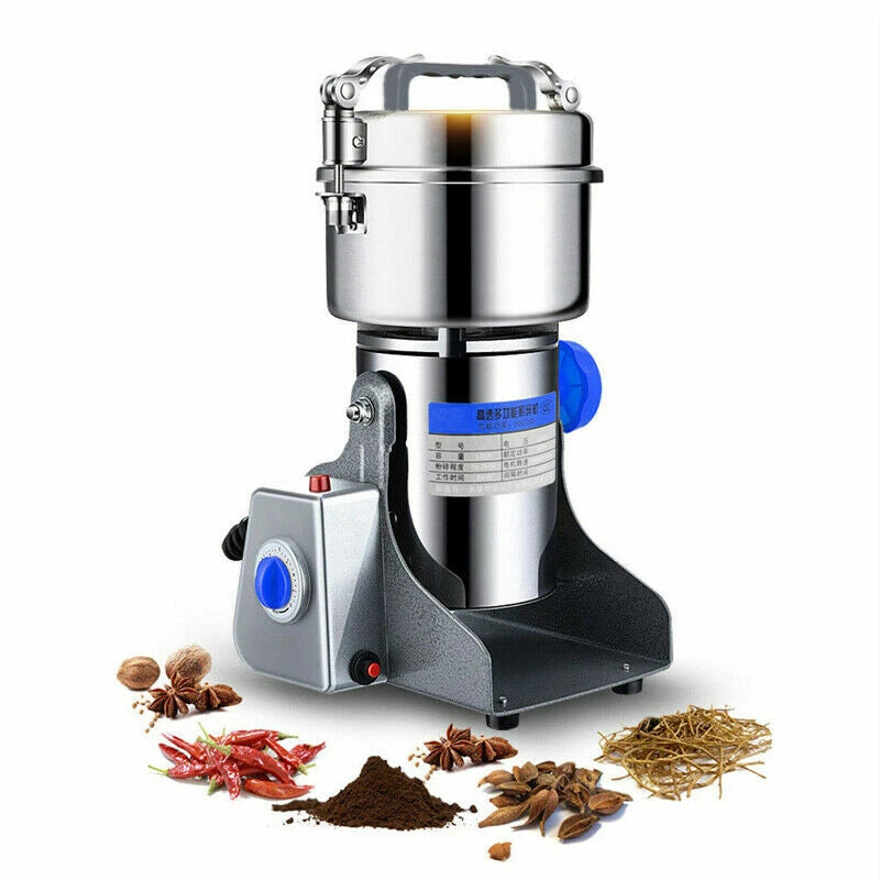 800G Electric Dry Food Grinder Machine Grains Spices Hebals Mill Cereal Grinding