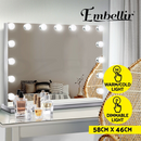 LED Hollywood Mirror Vanity Makeup Mirrors Lights Standing Mounted Wall