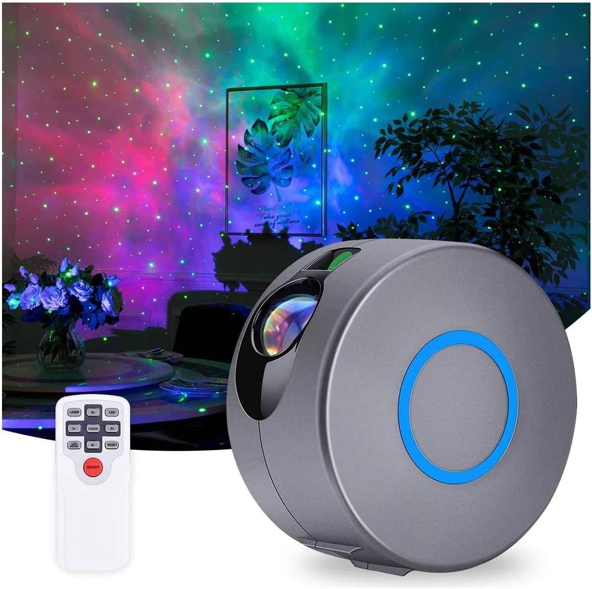 Galaxy Star Projector Night Light with Remote Nebula LED Bedroom - Brand New