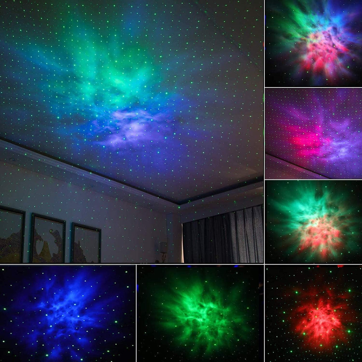 Galaxy Star Projector Night Light with Remote Nebula LED Bedroom - Brand New