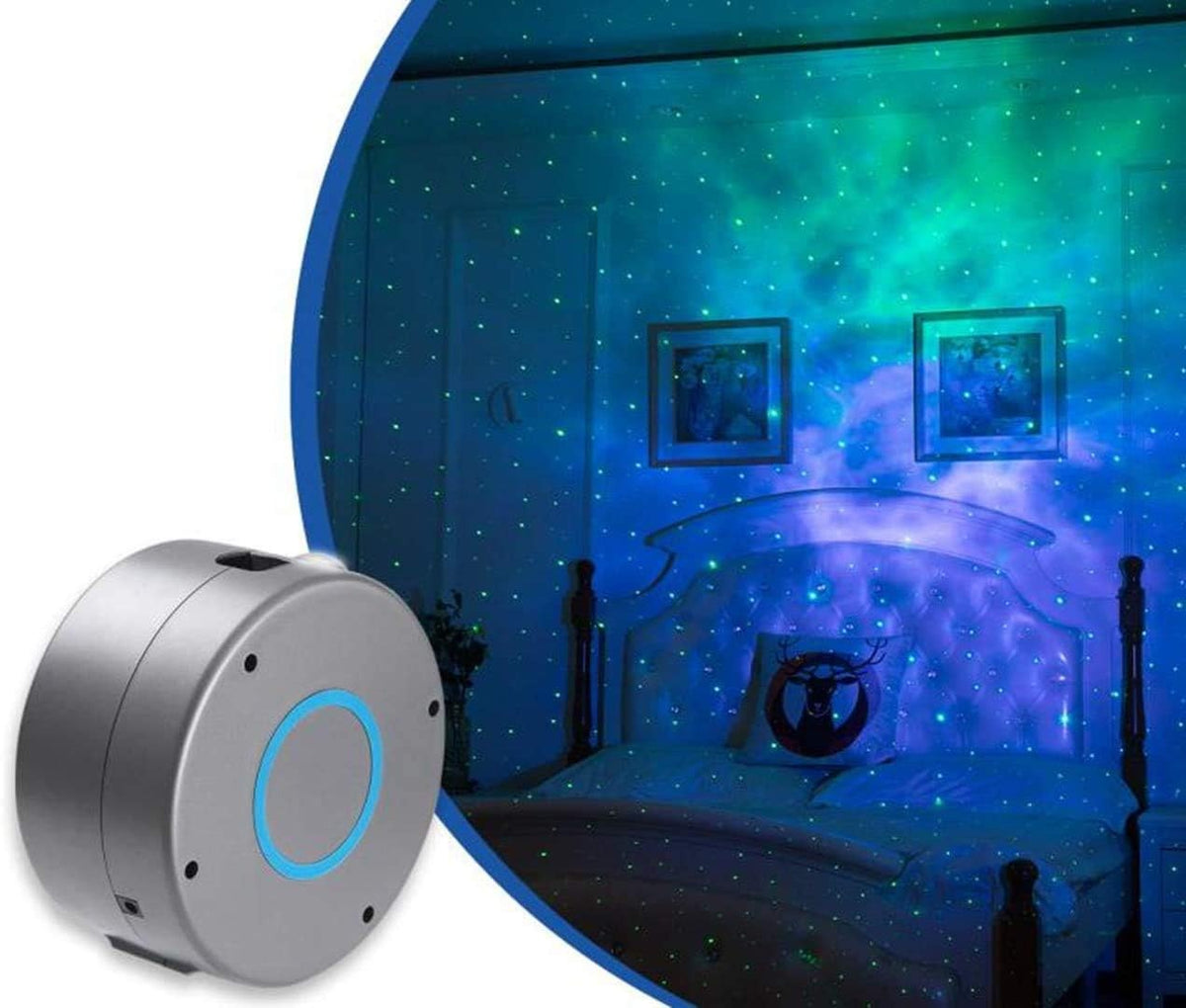 Galaxy Star Projector Night Light with Remote Nebula LED Bedroom - Brand New