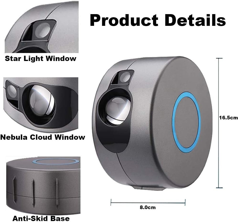 Galaxy Star Projector Night Light with Remote Nebula LED Bedroom - Brand New