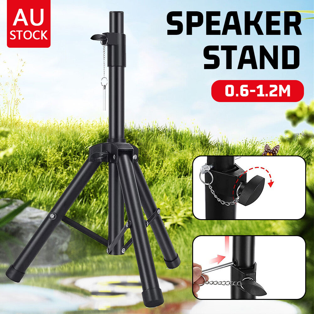 Speaker Tripod Stand Adjustable 0.9m to 1.8m Heavy Duty DJ Monitor - Brand New