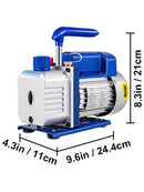 ✅3CFM 1 Stage Refrigerant Vacuum Pump Air Conditioning Vacuum Pump R134 Gauge